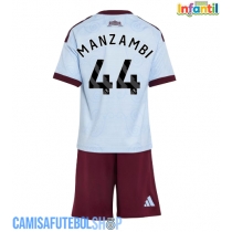 Camisa de time de futebol Aston Villa Johan Manzambi #44 Replicas 3º Equipamento Infantil 2026-27 Manga Curta (+ Calças curtas)